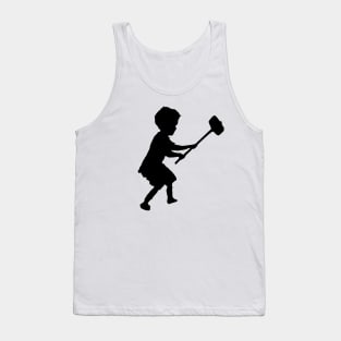 Banksy Child Sledgehammer Silhouette Tank Top